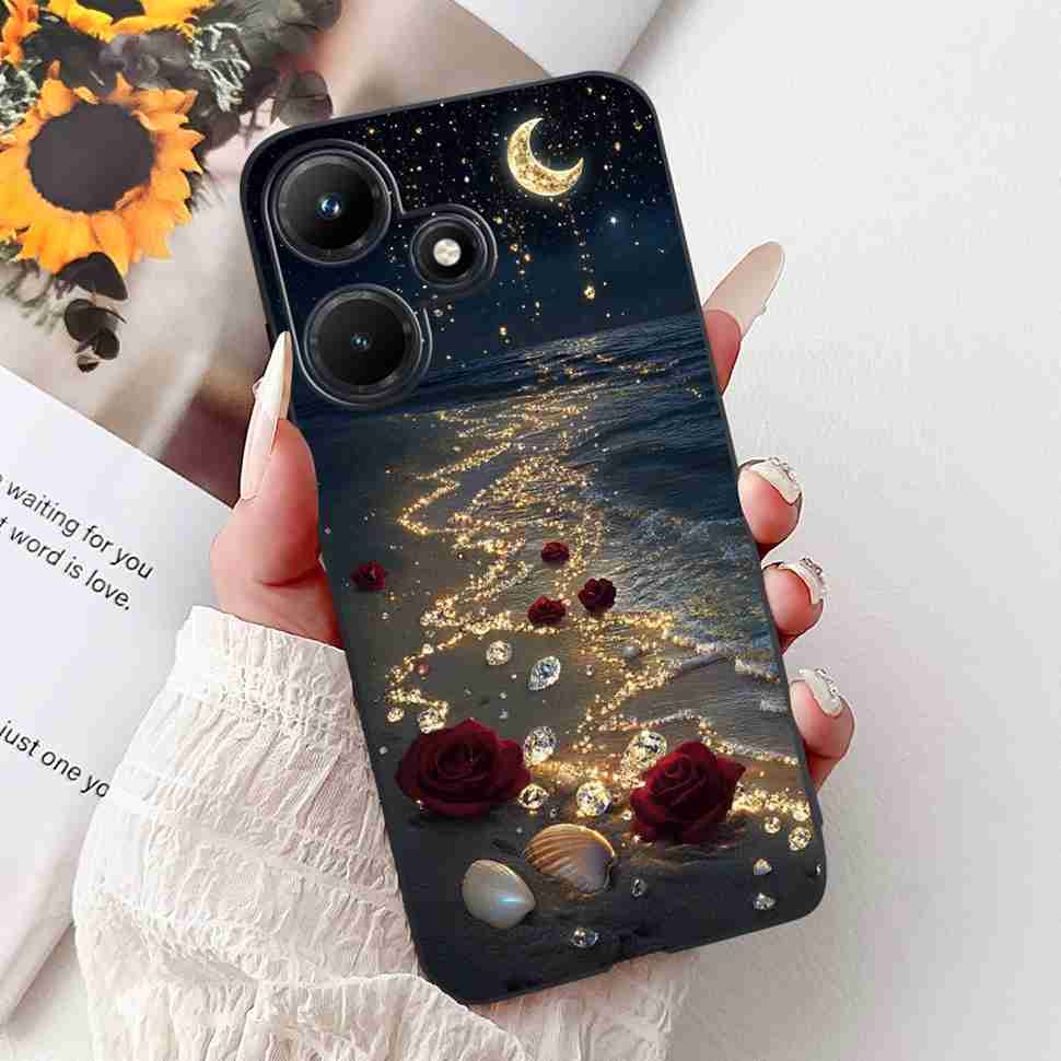 For Infinix Hot 30i 6.56" Case Tiger Luxury Flower Butterfly Silicone Soft Black Cover For Infinix Hot30i 30I X669C Phone Cases