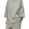 Fear of God Essentials SS26 Фирменное укороченное поло 90-х Бетонный меланж Удобное минималистичное повседневное поло Унисекс топы 125SP264422F