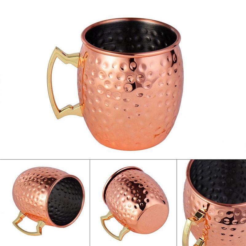 AEE4-Кружка для Moscow Mule из нержавеющей стали, коктейльная кружка, пивная кружка