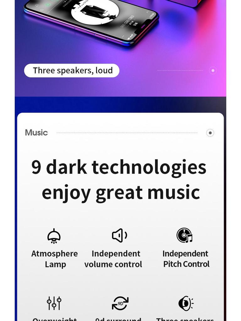MC D221 Проводные USB и Bluetooth настольные колонки с глубокими басами