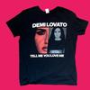 Футболка Деми Ловато Tell Me You Love Me World Tour 20q8. черный. Размер Средний.