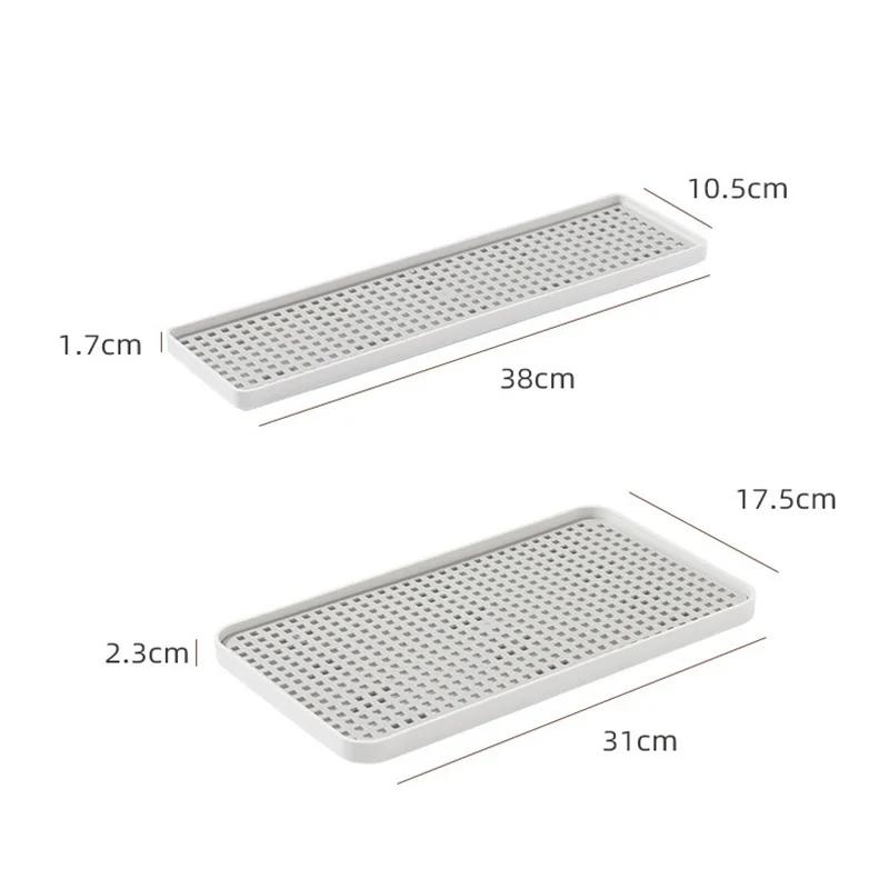 Rectangular Bowl Rack Fruit Drain Tray Chopsticks Box Kitchen Storage Tray Water Cup Drain Tray Fruit Basket Tea Trays Organizer