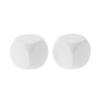 10Pcs Kids Educational Toy Board Game Dices Set White Dices Mathematical Tool 6 Sided Dices Acrylic Round Corner Dices