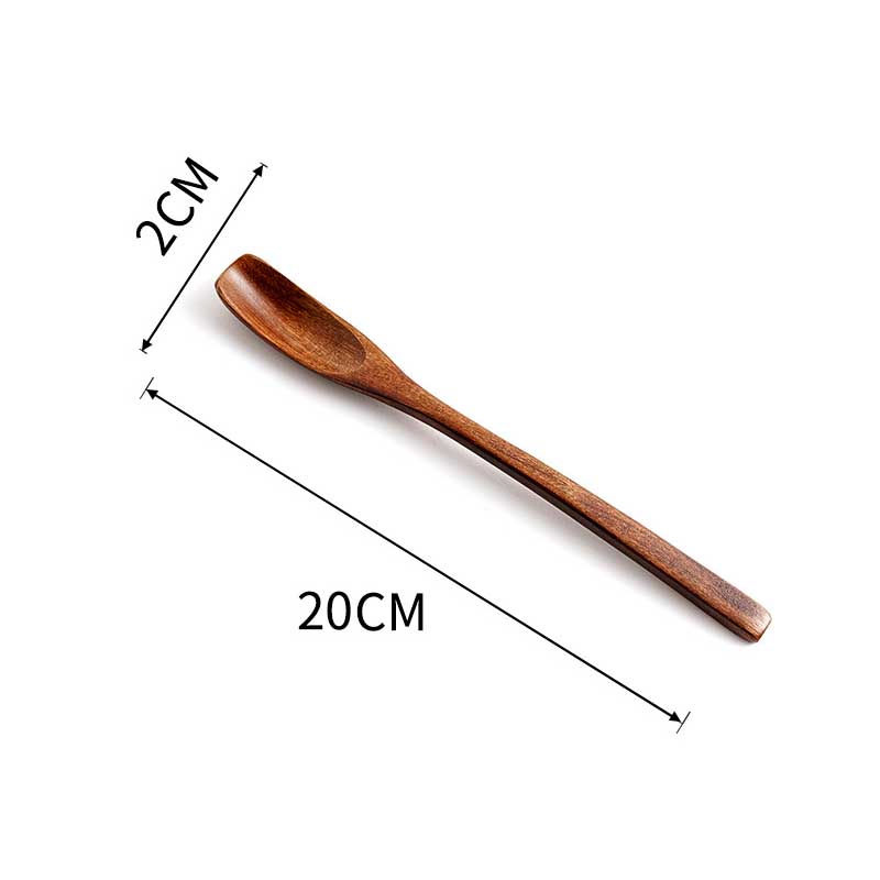 1 шт. универсальные деревянные ложки с длинной ручкой в ​​японском стиле кофейная чайная ложка ложки для перемешивания посуда кухонные инструменты