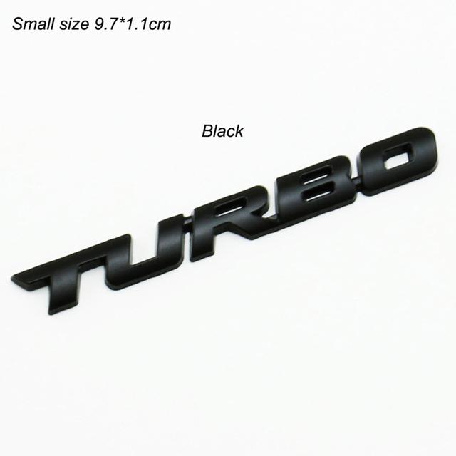 9,7*1,1 см Стайлинг автомобиля, турбонаддув, загрузка, повышение, 3D металл, хром, цинковый сплав, 3D эмблема, значок, наклейка, автоаксессуар