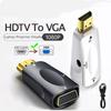 HDMI-совместимый к VGA Кабель-конвертер Мужской на Женский Адаптер-конвертер с 3,5-мм AUX-разъемом 1080P Для ПК Ноутбука Планшета Проектора