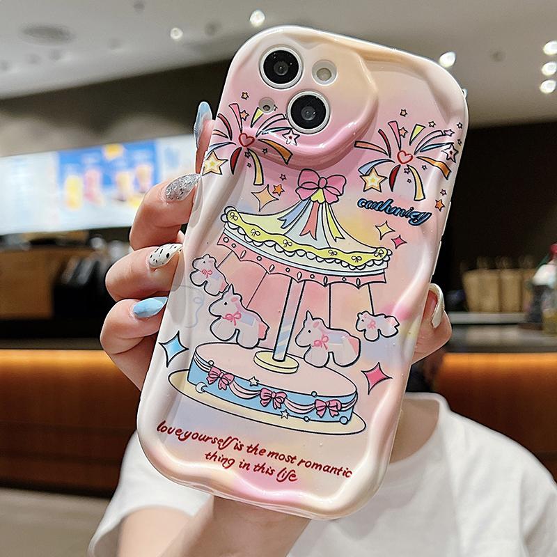 Милый мягкий чехол для телефона Realme C55 C67 Xiaomi 13T Redmi Note 13 Note 12 Samsung A55 S24 Ultra A35 A54 A53 A34 S23 IPhone 15 11 Reno 11 8T