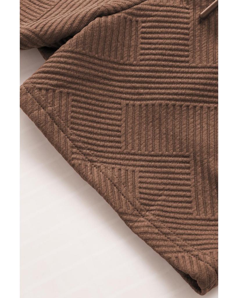 Azura Exchange Комплект из фактурного топа с длинными рукавами и шорт на завязках