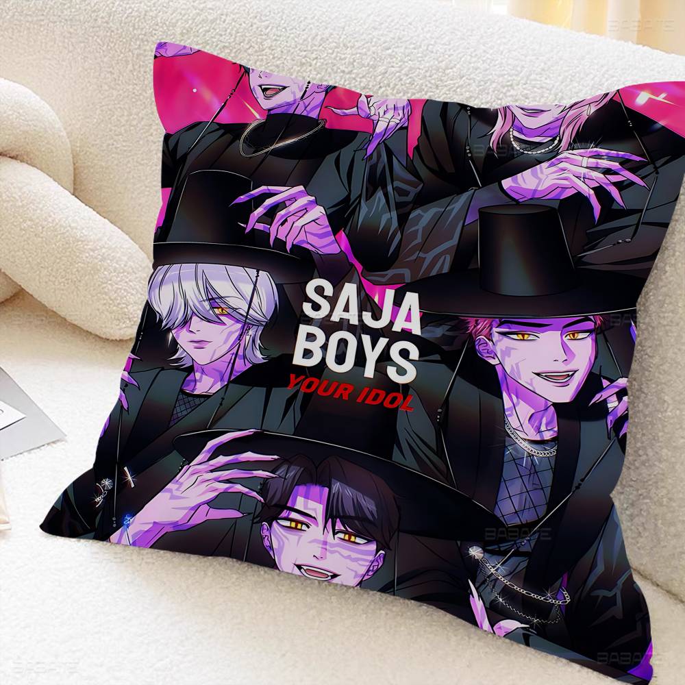Аниме K-Pop Saja Boys D-Demon H-Hunters Наволочка-подушка Наволочка Гостиная Диван Домашний декор На заказ