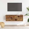 VidaXL Armoire murale vieux bois 60x26x18,5 cm bois d'ingénierie, armoire murale TV, unité TV murale, unité TV flottante, 855858