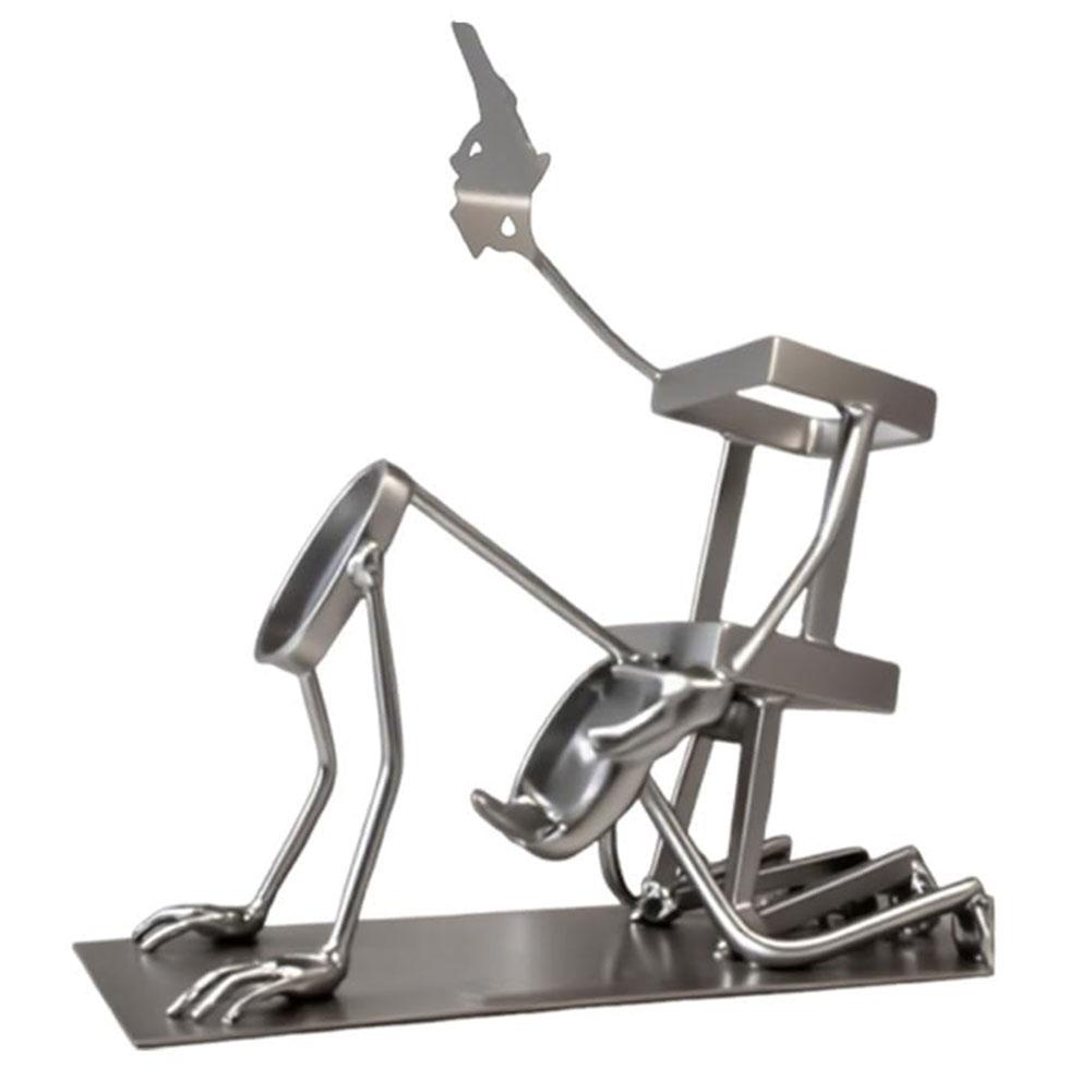 Ретро Металлическая Подставка для Красного Вина Дизайн Черепа Скелета Держатель для Вина Пива Виски Подставка Стойка для Дисплея Бутылок Вина Бар Домашний Декор