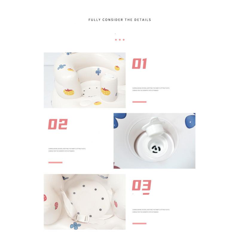 Блестящий детский надувной диван для младенцев, детские пуфы, портативные стулья для ванной, многофункциональное сиденье из ПВХ, тренировочный табурет для сидения