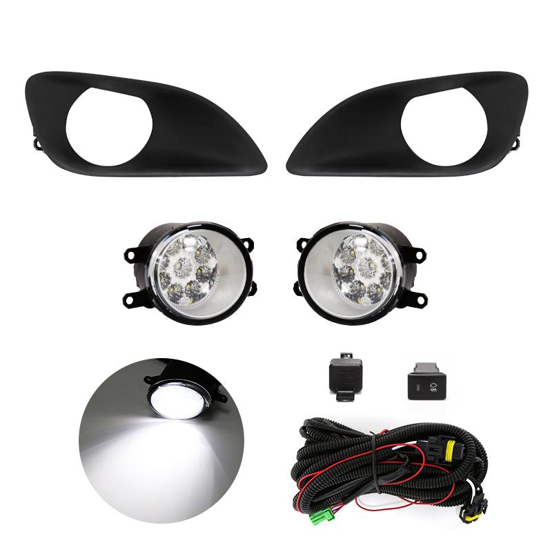 Светодиодные противотуманные фары для Toyota Yaris Vios Belta Hatchback Sedan 2007 2008 2009 2010 2011 DRL дневные ходовые огни