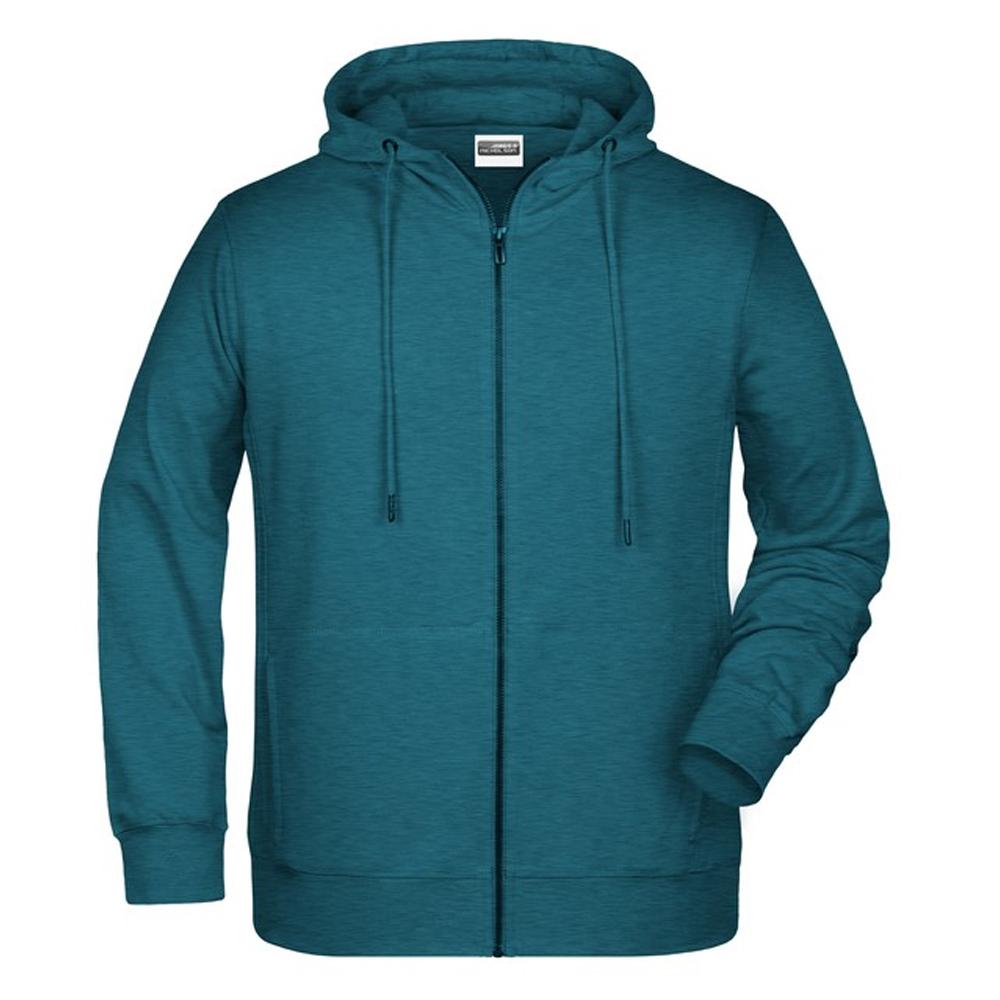 James and Nicholson Mens Full Zip Hoodie