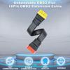 16-контактный разъем «папа-мама» OBD OBD2 OBDII удлинительный кабель для работы бензиновый дизельный диагностический инструмент OBD2 плоский 36 см 24awg разъем