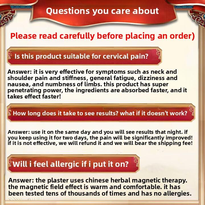 Say Goodbye To Neck Pain! Deep Penetrating Heat Patch for Cervical Soreness & Stiffness