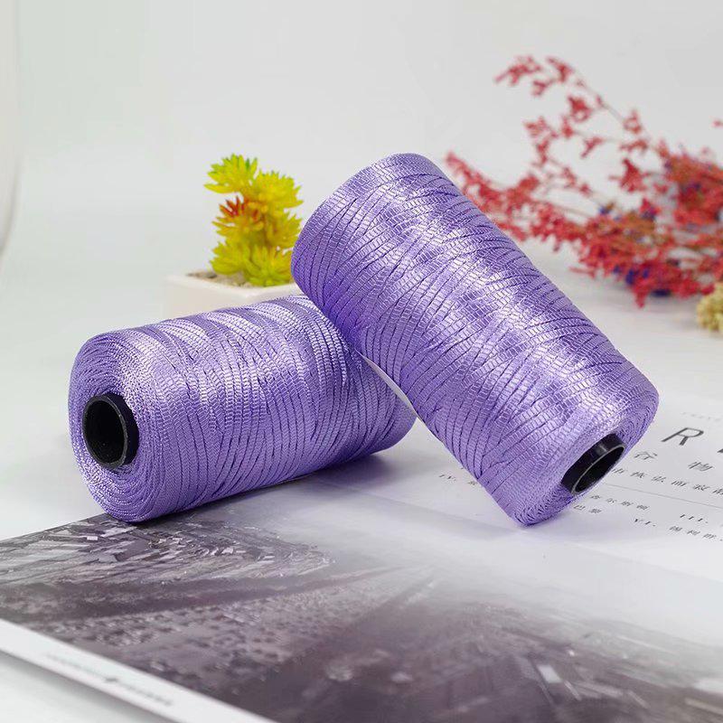 Набор для вязания крючком DIY из ледяного шелка: шляпа на плоском ремешке и тапочки, с клубком шерсти