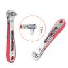 Ratchet Wrench with Non-Slip Handle Double-Headed Design Compact Portable Forward Reverse Cross Elbow Flat Head Wrench