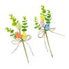 Easter Tree Branch Colorful Painting Eggs Flower Arrangements Desktop Ornament