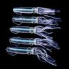 Glow in the Dark Luminous Squid Colorful Tube Artificial Bionic Octopus  Jig Bait