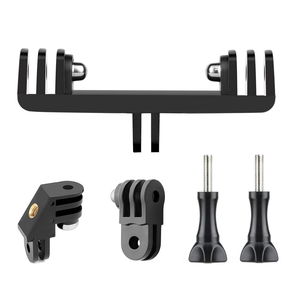 Двойной адаптер Twin Mount для GoPro Hero 13 12 11 10 9 8 7 6 5 4 SJCAM AKASO Insta360 X2 X3 X4 DJI Osmo Action Camera Accessories