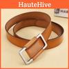 Retro Genuine Leather Waist Belt For Women With Alloy Closure And Trendy Design For Jeans Wear