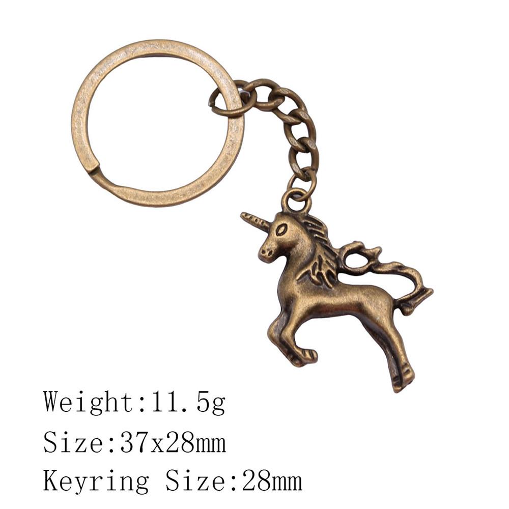 Металлический брелок в виде головы лошади/единорога - 52x51 мм, 19,9 г, Идеально подходит для сумок и домашнего декора