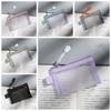 Change Storage Bag Mesh Zipper Bag Cosmetic Bag Small Item Bag Clear Mesh Bag Card Bag Data Cable Storage Bag
