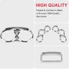 Peterbilt Center Gauge Cover Kit Compatible With 2006- Peterbilt 379 384 386 387 388 389 Trument Dash Center Gauge Cover (Chrome)