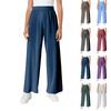 Women's Casual Drawstring Elastic Waist Pants Comfortable Straight Yoga Loose Solid Color Pants