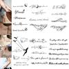 Herb Tattoo Sticker Waterproof Long Lasting 2 Weeks, Semi-Permanent tattoo,Temporary Tattoo,Fake Tattoo, Phrases Letter Words Inspirational Quote