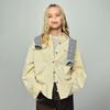 ELLE KIDS Рабочая рубашка в ретро-амбарном стиле с двойным карманом