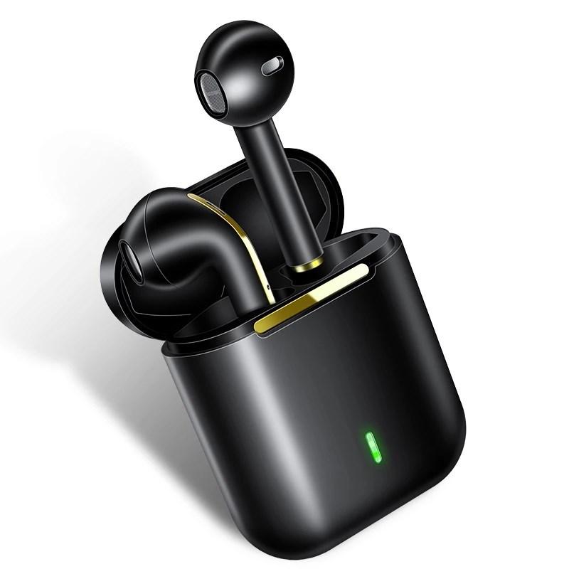 Наушники J18 для XIaomi бинауральные беспроводные HiFI стереонаушники Pop Up 5.0 Mini Sports Tws Bluetooth шумоподавляющая гарнитура