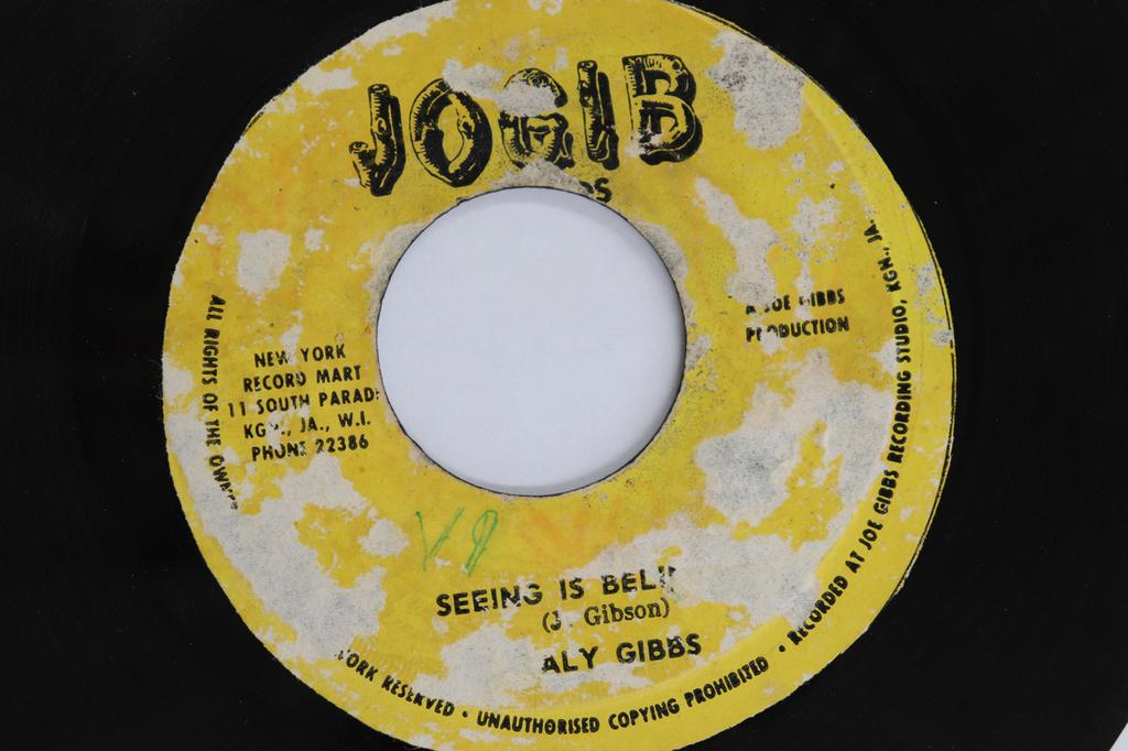 7inch Record CALY GIBBS / JOE GIBBS ALL-STARS - Seeing Is