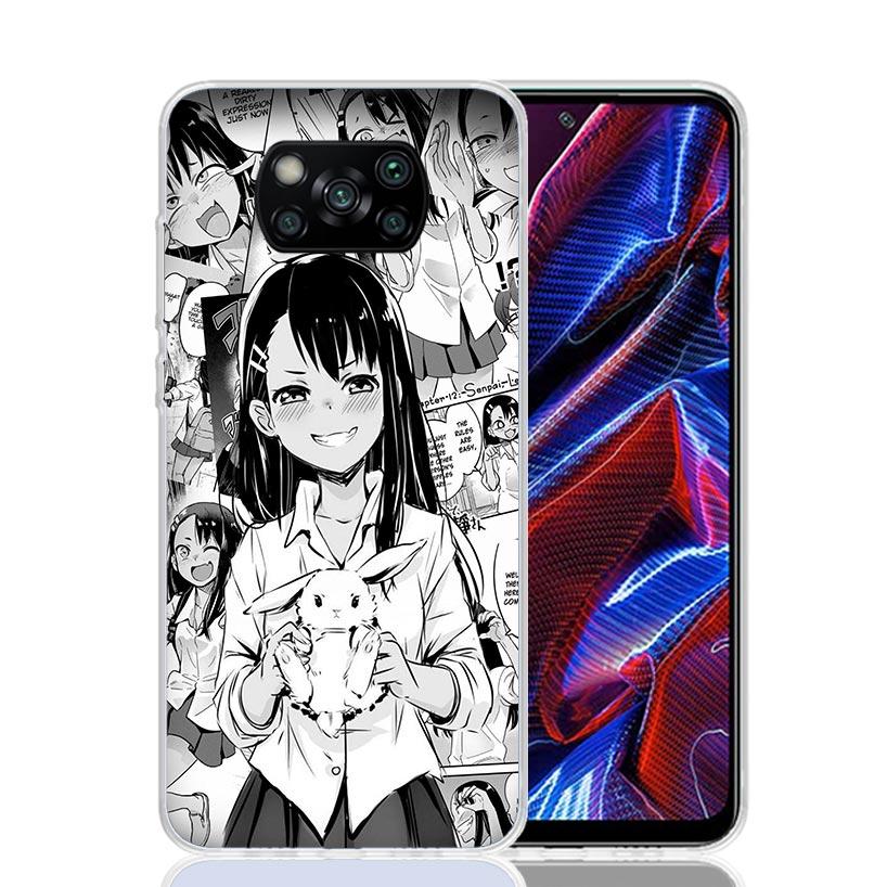 Nagatoro San Anime Aesthetic Case Phone Cover for Xiaomi Redmi Note 10 9 9S 8 8T 7 5 Pro Mi 12T 11T 10T 9T 12 11 Lite A3 A2 Tren