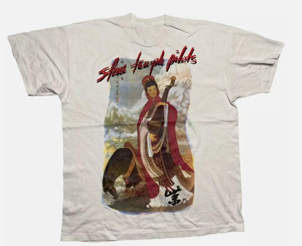Stone Temple Pilots Purple Tour 1994 T-Shirt Cotton White Men S to 5XL