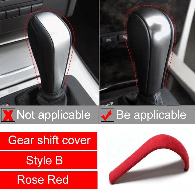 Высококачественная замшевая упаковка, чехол для ручки переключения передач, отделка из АБС-пластика, декоративные наклейки, аксессуары для BMW 3 серии E90 E92 E93 Z4 E89