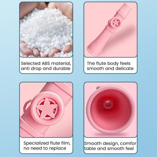 Plastic Kazoo with Easy To Learn Lanyard for Kids Adults Kazoo Flute Musical Instrument