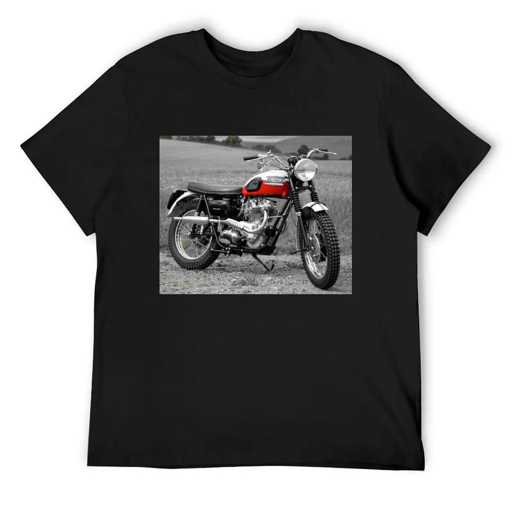 The Trophy Tr6 Classic Motorcycle T-Shirt Vintage Anime Shirt Oversized T Shirt Men T Shirts
