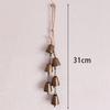 Vintage Brass Hanging Bells With Rustic Retro Design And Melodic Chime Perfect For Home Wall Decor Patio Garden Door Decoration