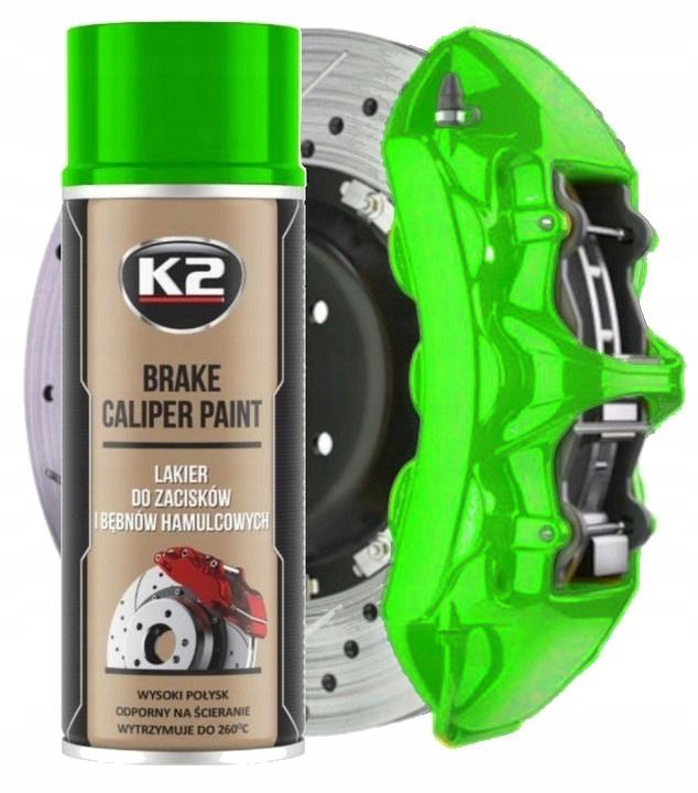 K2 Brake Caliper Farba Lakier Do Malowania Zacisków Hamulcowych Zielony