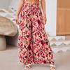 Summer Wide Leg Pants High Waisted Flowy Pockets Trendy Casual Lounge Boho Beach Trousers