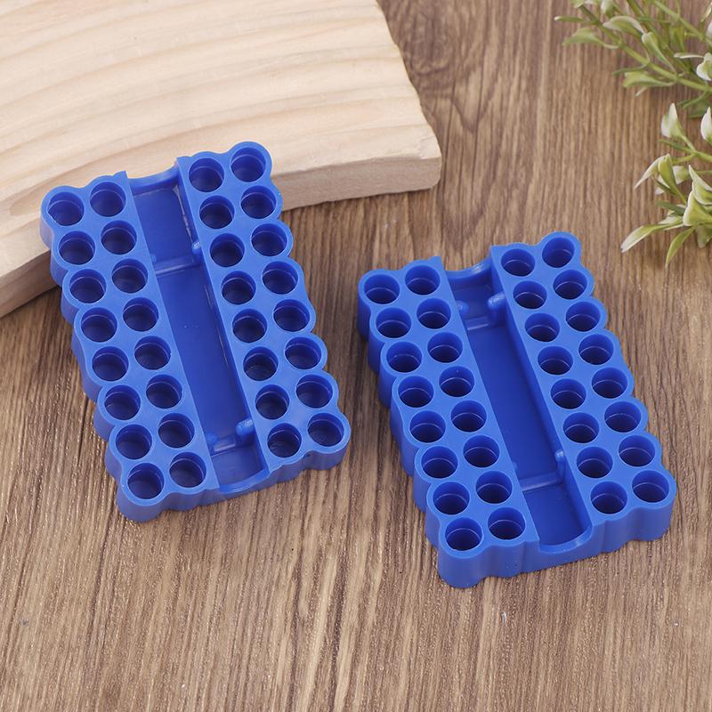 2 шт. Держатель бит 32 отверстия Держатель бит с шестигранным хвостовиком Органайзер Держатель бит для отвертки Сверло для хранения Для хвостовика 6,35 мм Коробка для хранения