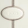 Tods Classic Logo Print Leather Shoulder Bag Women Bags White XBWDMBC01L0XPAC016