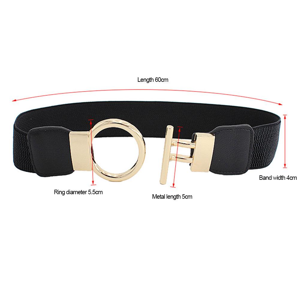 Women Adjustable Thin Belts Ladies Fashion Luxury Brand Skinny Coat Jacket Dress Waist Belt Gold Round Button Waistband