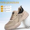 Labor Shoes Men's Anti-smashing and Anti-piercing Steel Bag Head Breathable and Wear-resistant Lightweight Safety Protective Shoes