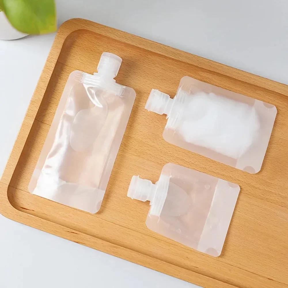 5Pcs Travel Empty Squeeze Bags Lotion Dispensing Bag Refillable Shampoo Toiletries Conditioner Liquid Cosmetic Storage Pouches