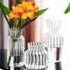1pcs/set Light Luxury Transparent Vases for Plant Bottle Flower Pot Hydroponic Terrarium Arrangement Container Flower Table Vase