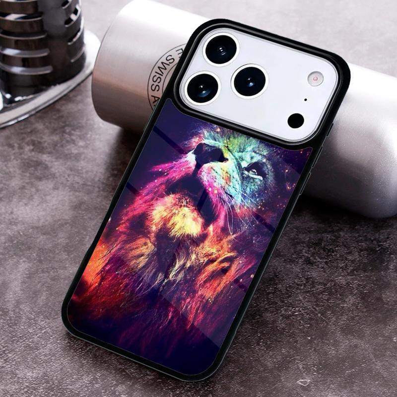 Чехол для телефона «Рычащий Король Лев» для iPhone 17 16 15 Pro Max Air 14 13 12 11 Plus Ударопрочный чехол