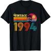 Подарок на 31-й день рождения 31 год Мужчины Женщины Ретро Винтаж 1994 Футболка Короткий рукав Круглый вырез Классический узор Высококачественная хлопковая футболка